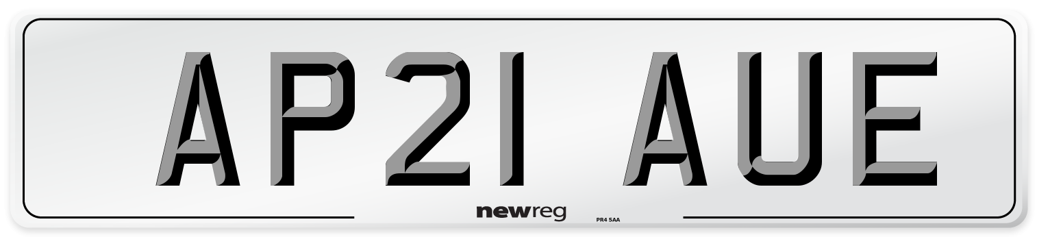AP21 AUE Number Plate from New Reg